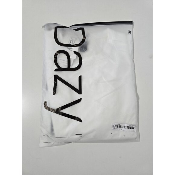 SHEIN DAZY Women's Solid Color Crew Neck Short Sleeve Blouse Size Large - Picture 6 of 8